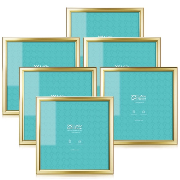 Accents 8x8 Picture Frames Photo Frame With High Definition Glass Set